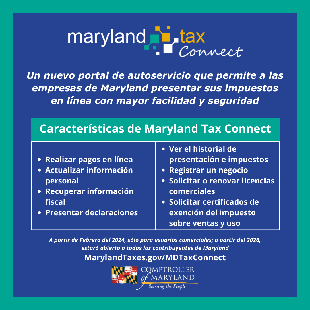 Maryland Tax Connect Spanish Image 4